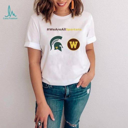 We Are All Spartans MSU And Washington Shirt