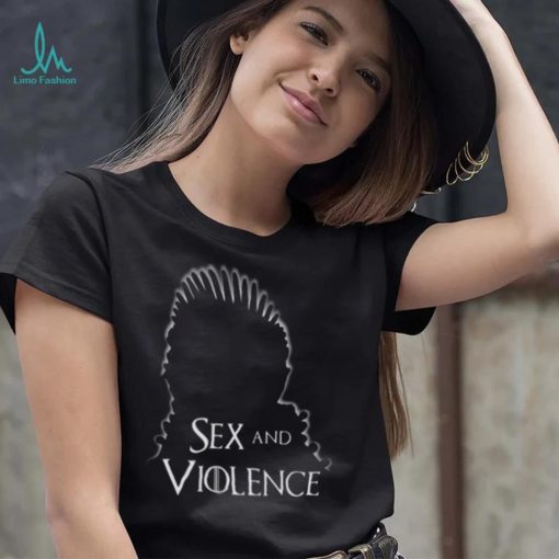 White Design Sex And Violence shirt
