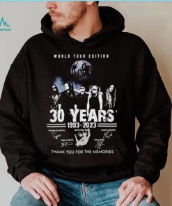 World Edition Korn 30 Years 1993 Thank You For The Memories Signatures 2023 New Tour Shirt