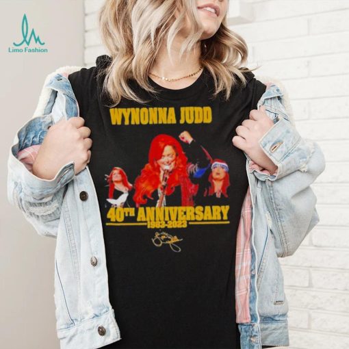 Wynonna Judd 40th anniversary 1983 2023 signature shirt