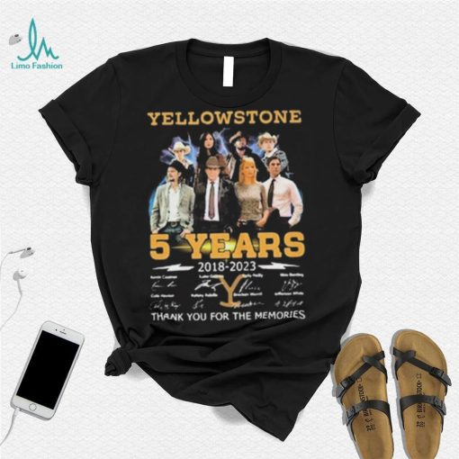 Yellowstone 5 Years Signature Thankyou For The Memories Shirt