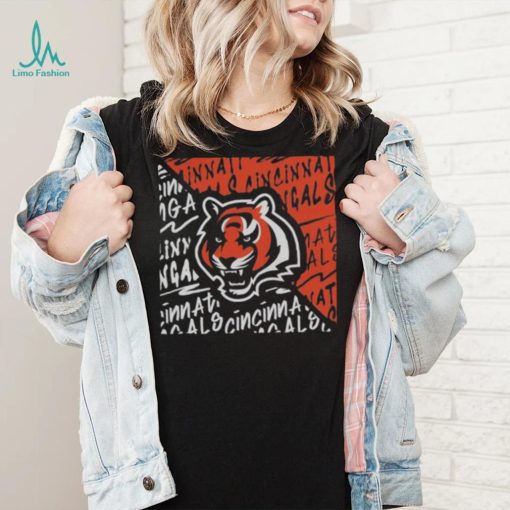 Youth Cincinnati Bengals Black Divide 2023 T Shirt