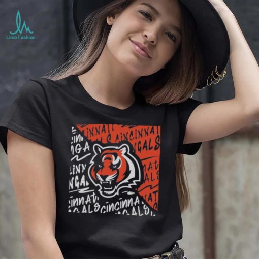 Youth Cincinnati Bengals Black Divide 2023 T Shirt