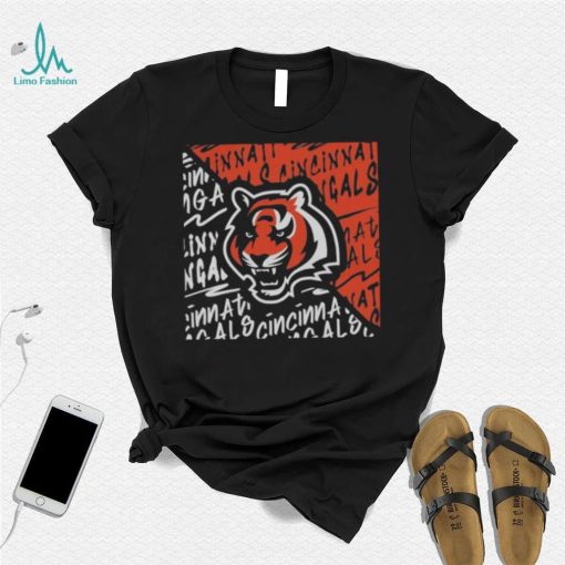 Youth Cincinnati Bengals Black Divide 2023 T Shirt