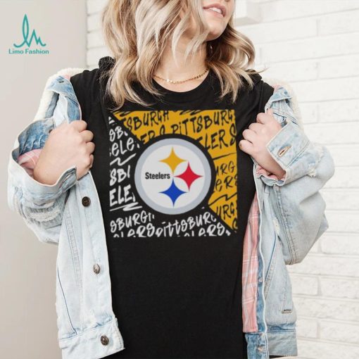 Youth Pittsburgh Steelers Black Divide 2023 T Shirt