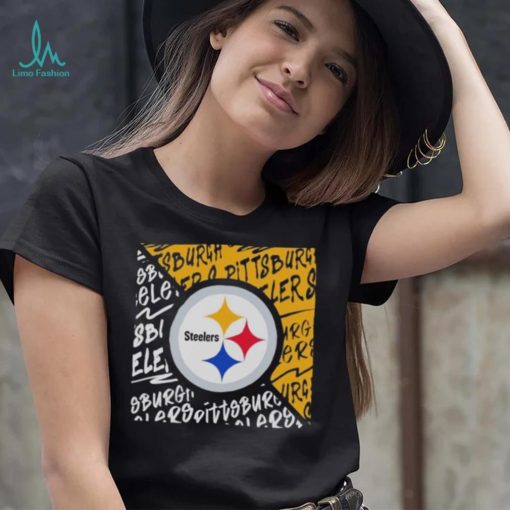 Youth Pittsburgh Steelers Black Divide 2023 T Shirt