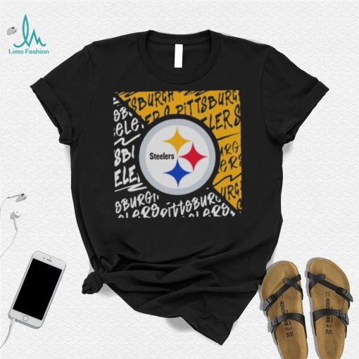 Youth Pittsburgh Steelers Black Divide 2023 T Shirt