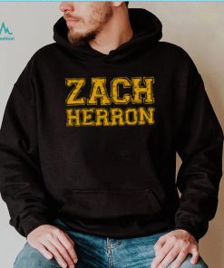 Zach Herron Yellow Typography shirt