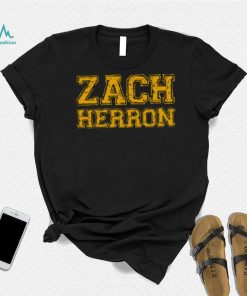 Zach Herron Yellow Typography shirt