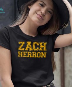 Zach Herron Yellow Typography shirt
