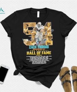 Zack Thomas Miami Dolphins 1996 2007 Pro football Hall of Fame 54 signature shirt