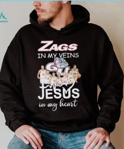 Zags In My Veins Team Jesus In My Heart Shirt