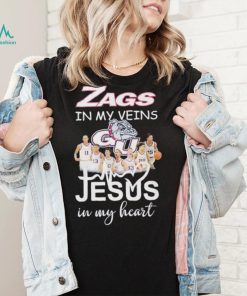 Zags In My Veins Team Jesus In My Heart Shirt