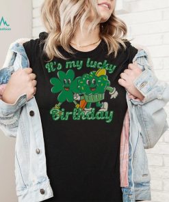 st patrick s day birthday shirt lucky birthday t shirt it s my lucky birthday shirt retro st 0