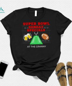 super bowl sunday specials at the granny shirt