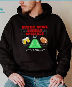super bowl sunday specials at the granny shirt