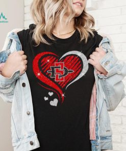 ⁄ San Diego State Aztecs basketball Love Heart diamond 2023 NCAA hoodie shirt