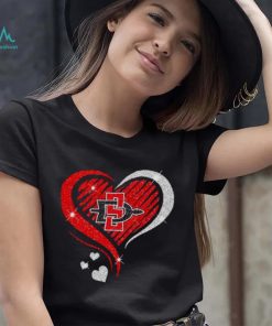 ⁄ San Diego State Aztecs basketball Love Heart diamond 2023 NCAA hoodie shirt