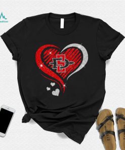 ⁄ San Diego State Aztecs basketball Love Heart diamond 2023 NCAA shirt
