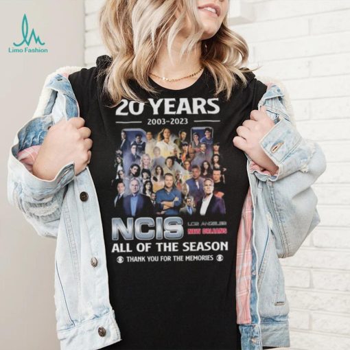 20 Years 2003 – 2023 NCIS All Of The Season Thank You For The Memories Shirt