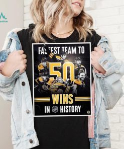 2023 Boston Bruins Fastest Team To 50 Wins In NHL History Shirt