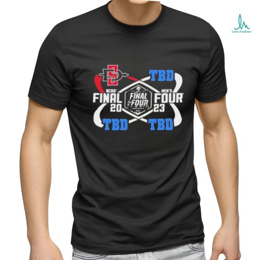 2023 Sdsu Final Four Sd Interlock Four Teams Shirt