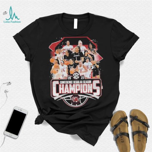 2023 Sec conference regular season champions South Carolina Gamecocks women’s basketball shirt