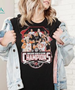 2023 Sec conference regular season champions South Carolina Gamecocks women’s basketball shirt