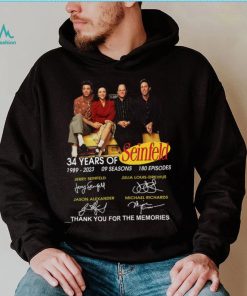34 Years Of Seinfeld Thank You For The Memories Signatures Shirt