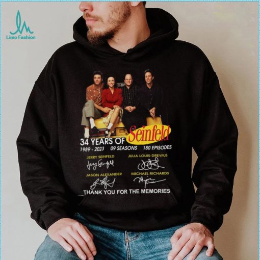 34 Years Of Seinfeld Thank You For The Memories Signatures Shirt