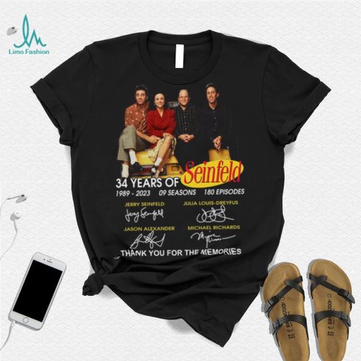 34 Years Of Seinfeld Thank You For The Memories Signatures Shirt