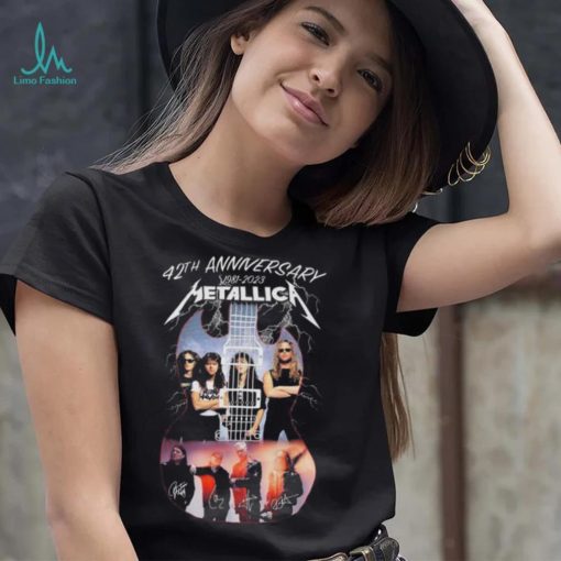 43th Anniversary 1981 2023 Metallica Signatures shirt