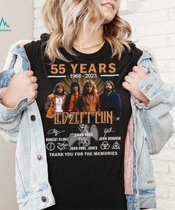 55 Years 1968 2023 Led Zeppelin Signatures Shirt