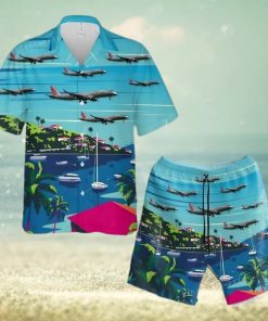 Air Berlin (lgw Luftfahrtgesellschaft Walter) Embraer 190 100lr Short Sleeve Hawaiian Shirt