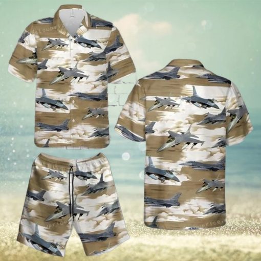 Air Force F 16 Fighting Falcon Hawaiian Shirt Short