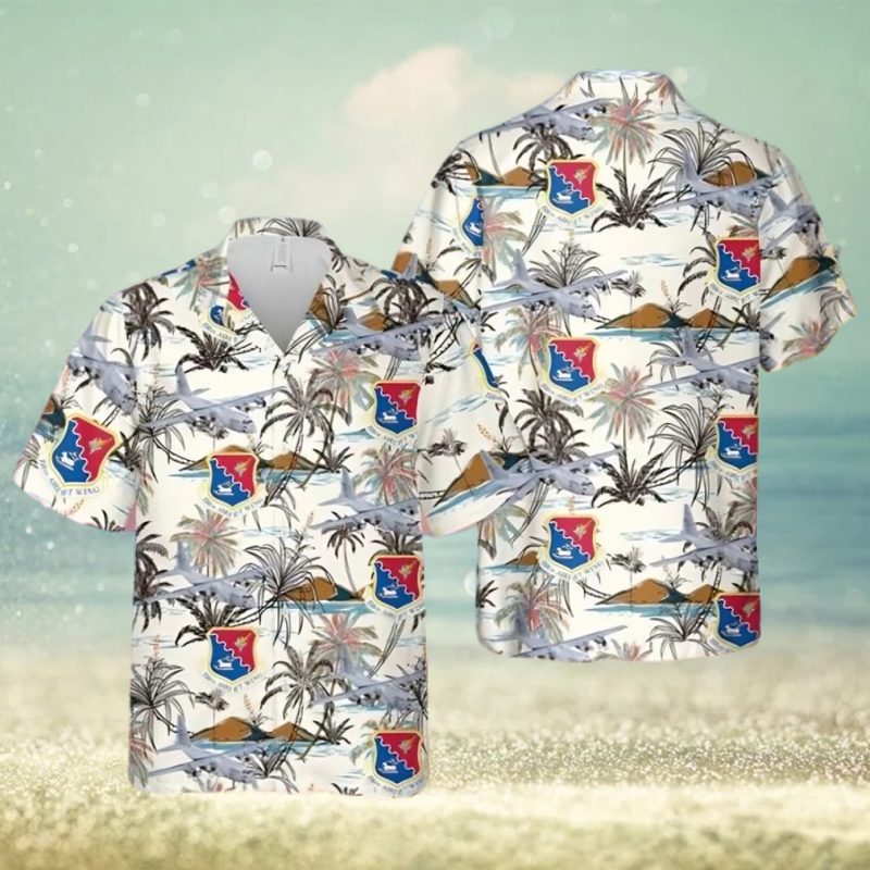 Air National Guard 156th Wing, Lockheed C 130 Hercules Aloha Hawaiian Shirt