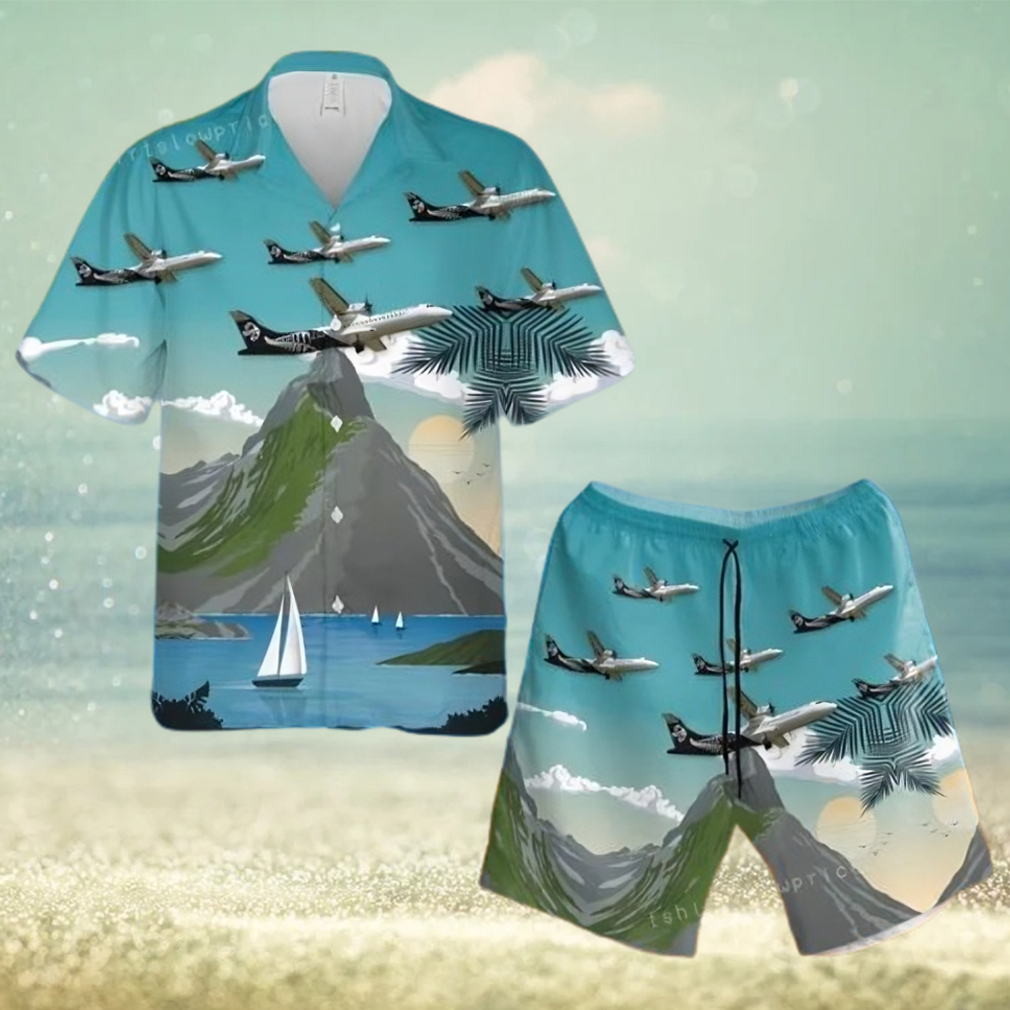 Air New Zealand Atr 72 212a(600) New Zealand Cheap Hawaiian Shirt And Short