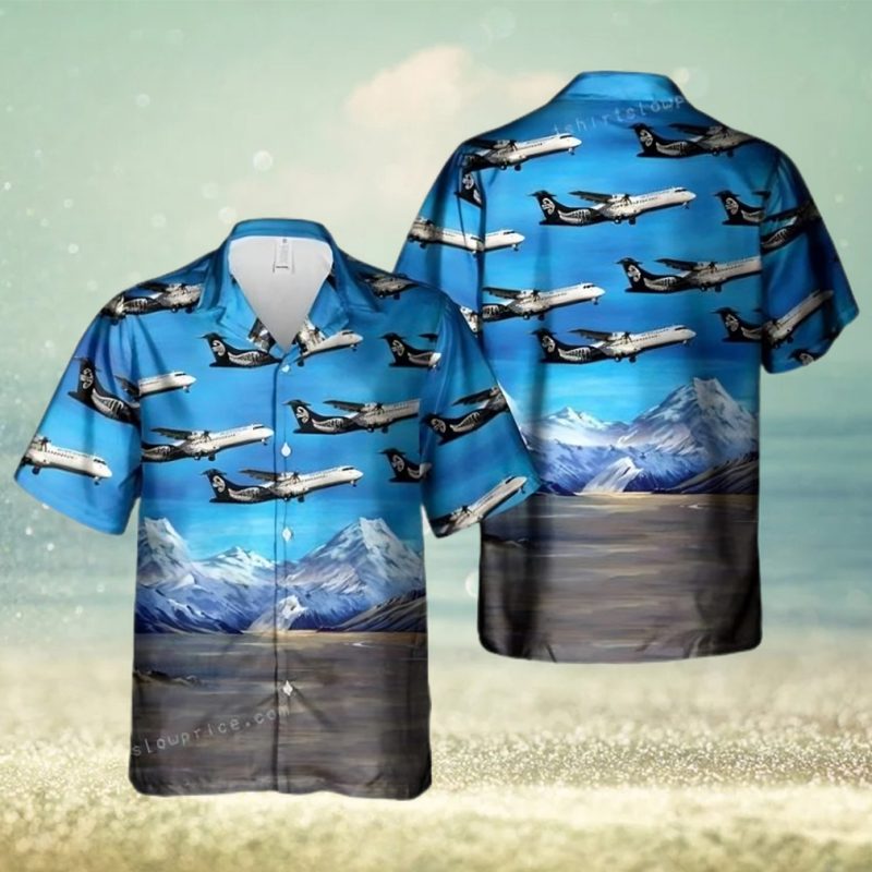 Air New Zealand Atr Atr 72 600 (atr 72 212a) Hawaiian Shirt Man