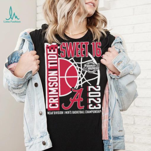 Alabama Crimson Tide 2023 NCAA Division I Men’s Basketball Championship Tournament March Madness Sweet 16 shirt