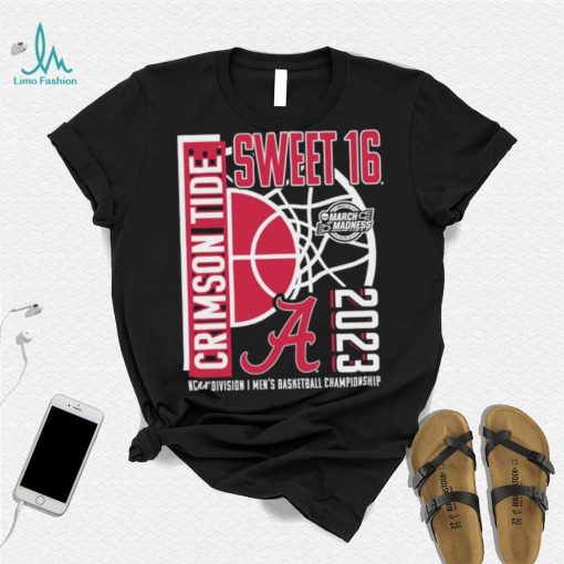 Alabama Crimson Tide 2023 NCAA Division I Men’s Basketball Championship Tournament March Madness Sweet 16 shirt