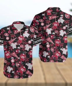 Alabama Crimson Tide Custom Name Number Personalized Hawaiian Shirt