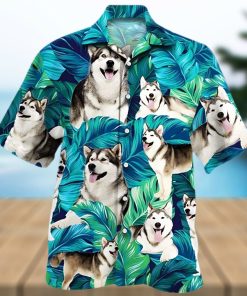 Alaskan Malamute Dog Lovers Hawaii Shirt
