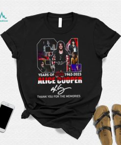 Alice Cooper 1962 2023 Thank You For The Memories Shirt