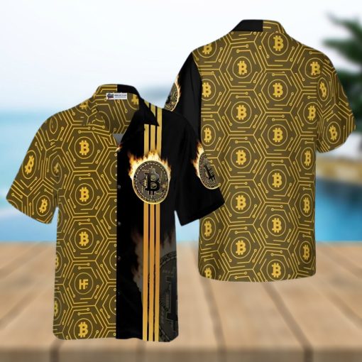 Aloha Bitcoin Flame Hawaiian Shirt