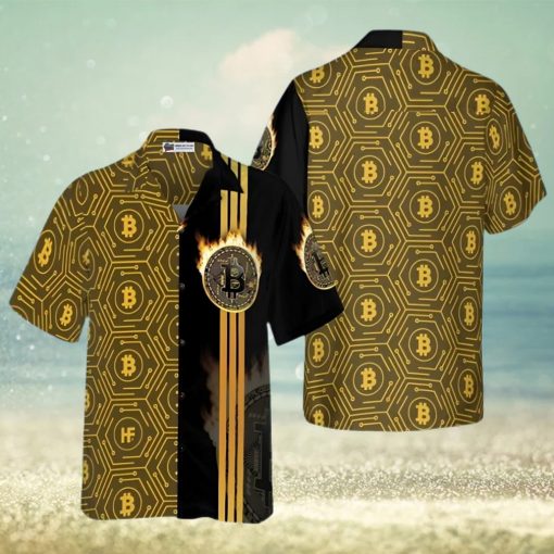 Aloha Bitcoin Flame Hawaiian Shirt