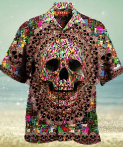 Amazing Smiling Skull Hawaiian Aloha Shirts Unisex Shirt
