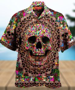 Amazing Smiling Skull Hawaiian Aloha Shirts Unisex Shirt