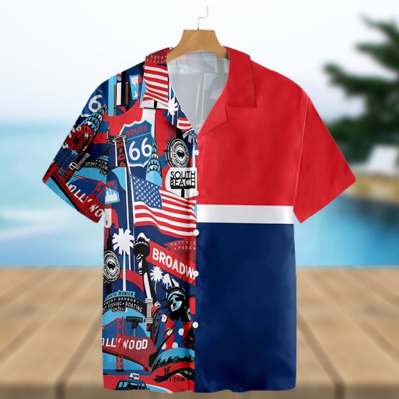 America Pop Art Hawaiian Shirt