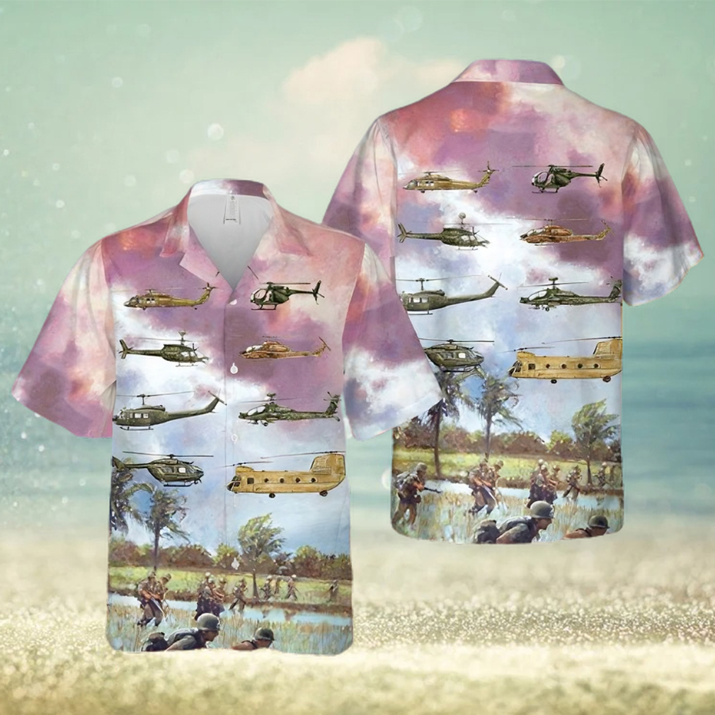 Army Aviation Rotary Aircraft Trending Hawaiian Shirt