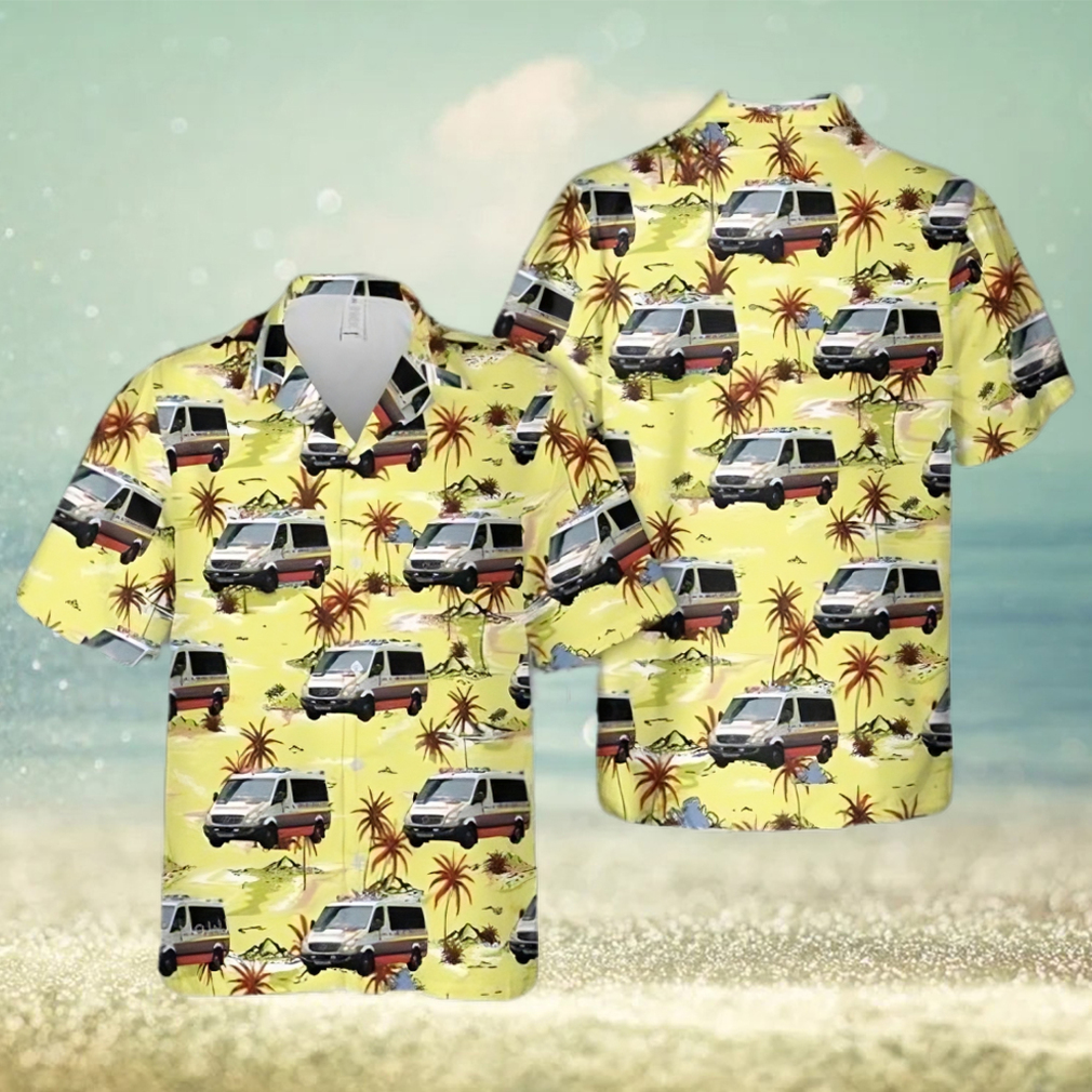 Australia New South Wales Ambulance Hawaiian Shirt Man